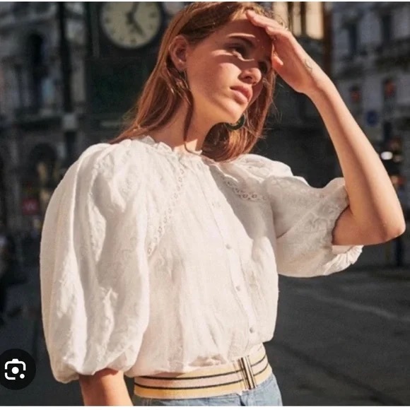 Sezane Anton Blouse size US 4 - Picture 1 of 5